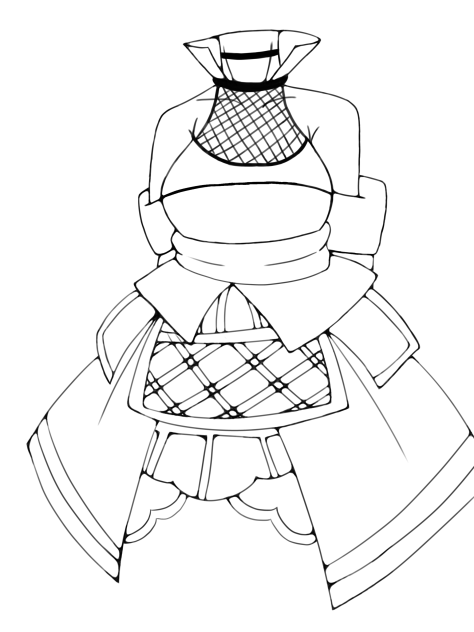 I drew this dress on paper