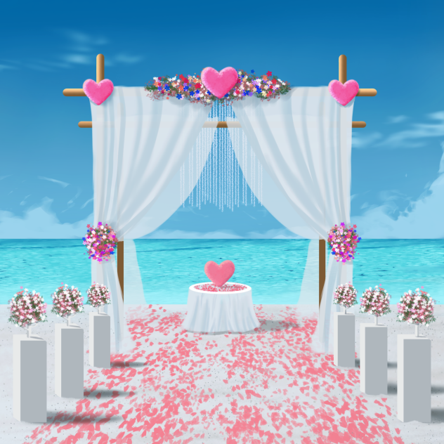 beach wedding point