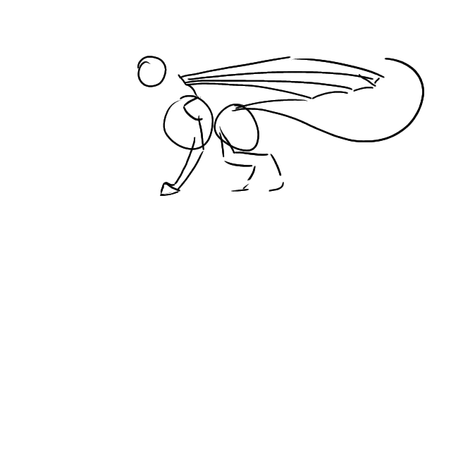 The sketh of dragon animation - ibisPaint