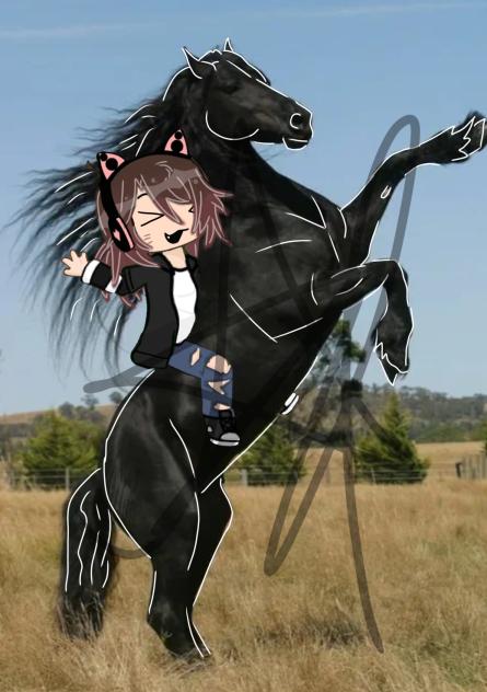 Моя гача ос и лошадь