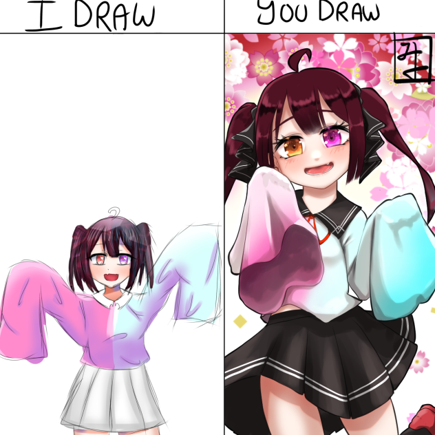 I draw you draw with Drucilla  Madden