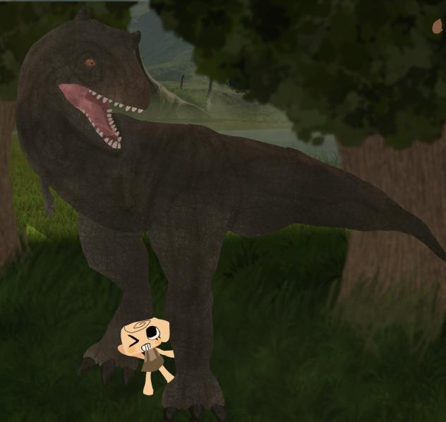 SHELLY AND CARNOTAURUS!!