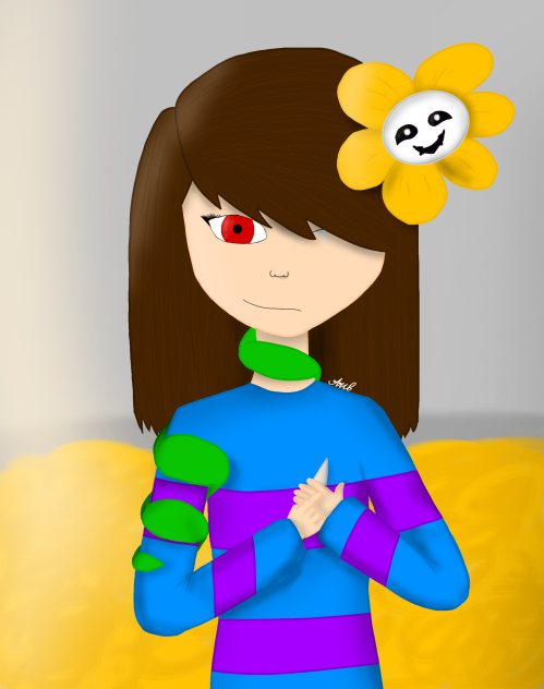 Frisk, Chara and Asriel - ibisPaint