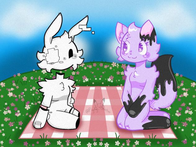 Together in the Flower Field 🌸🌺🌼