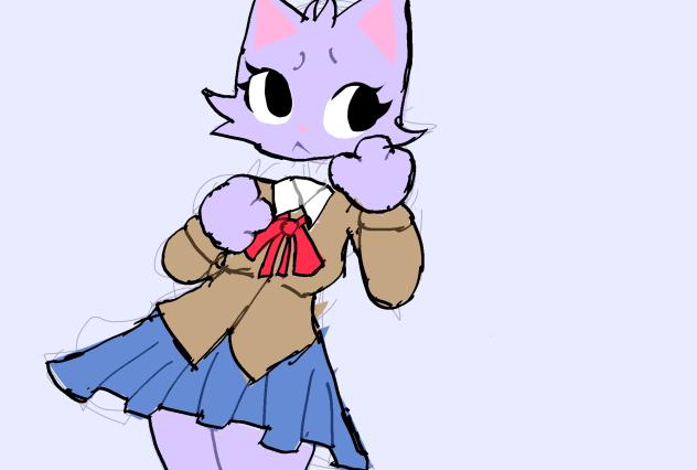 My dandy’s world oc, Kat!