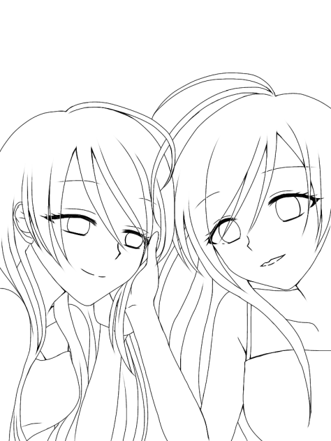 のぞえり(仮) 線画