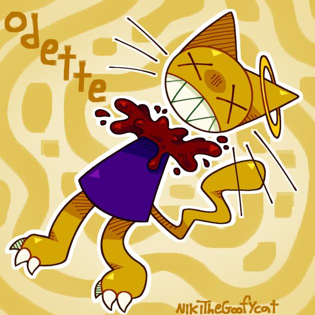 !blood warning! Odette (stomach book)