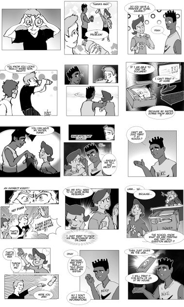 Made webtoon comic on phone Ibispaintx