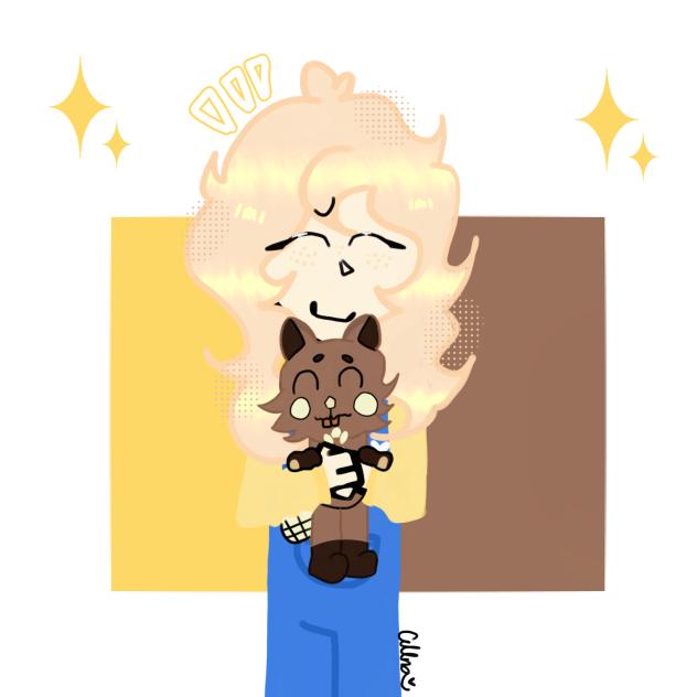 Vanilla and her new pal!