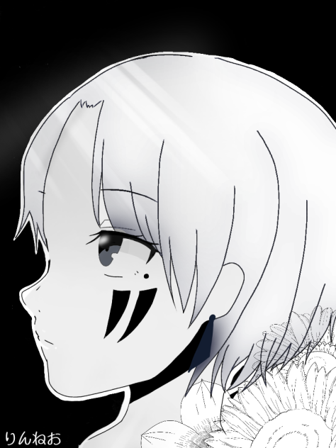 女の子 黒 ibisPaint