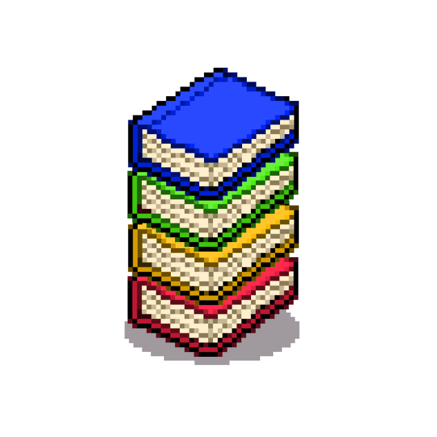 stack of book icon (pixel)