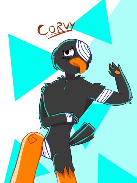 Corvy the crow