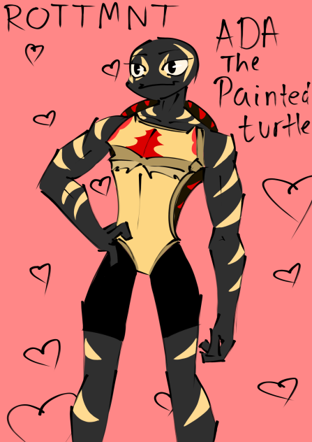 Ada the painted turtle🐢🖤