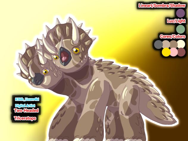Two-Headed Triceratops - (Redesign)