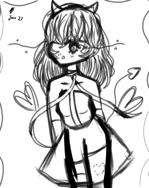 Magic Demon or Devil Sketch