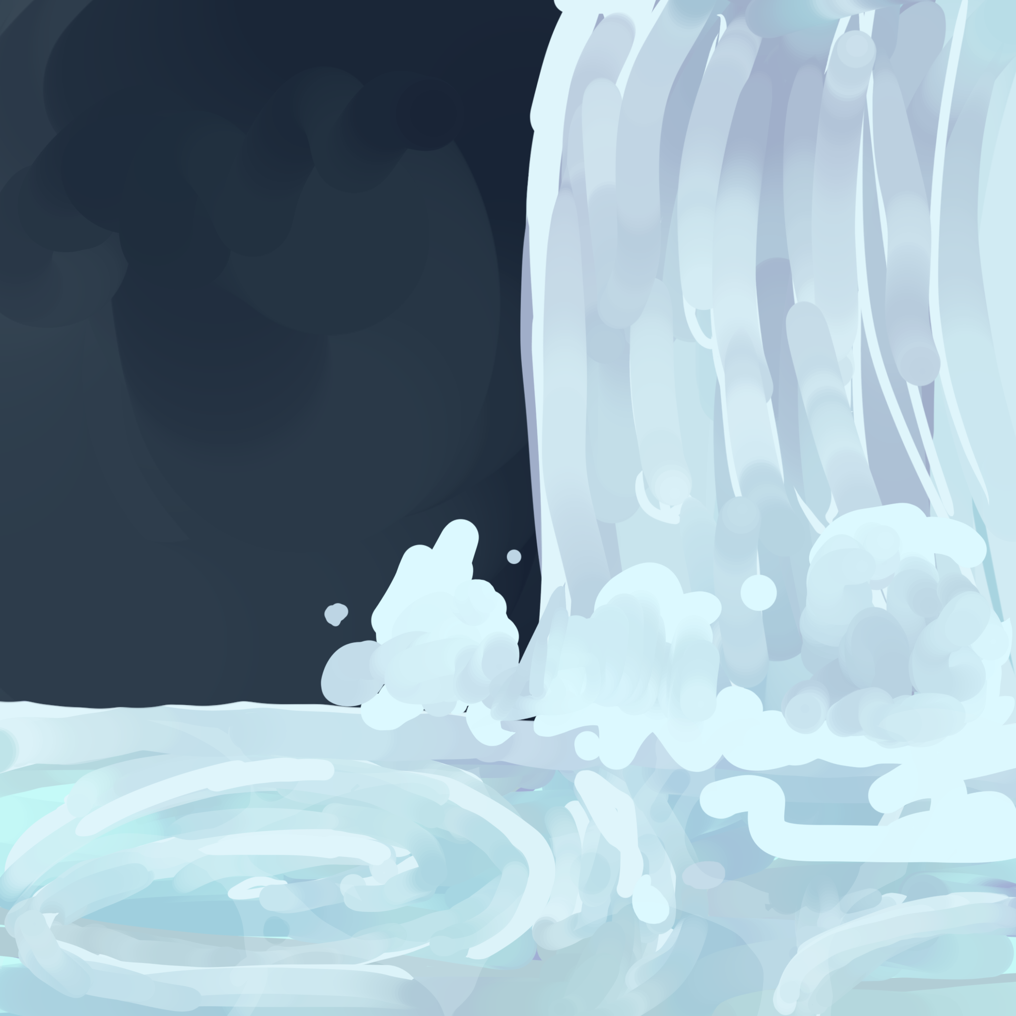 Waterfall 💦 - ibisPaint