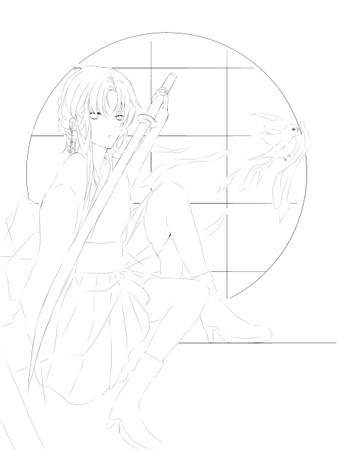 和　線画
