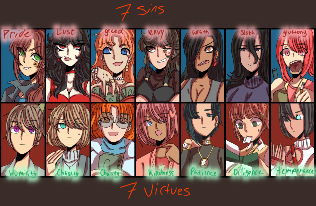sins vs virtues
