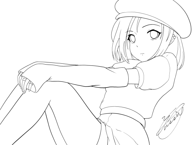 5 sec before he asks me out（線画）