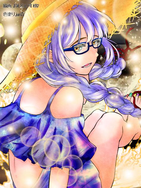 おむらいす様の線画塗らせて頂きました♡