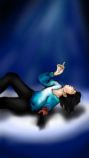 白夜行町田 トレス iPhone指描き