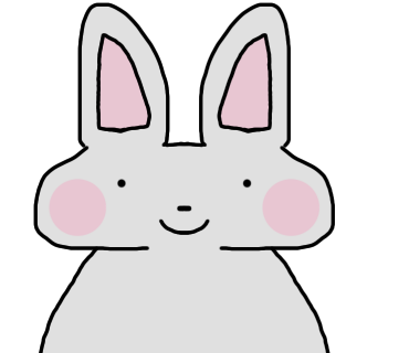 ちょと個性的なうさぎを描いてみました！