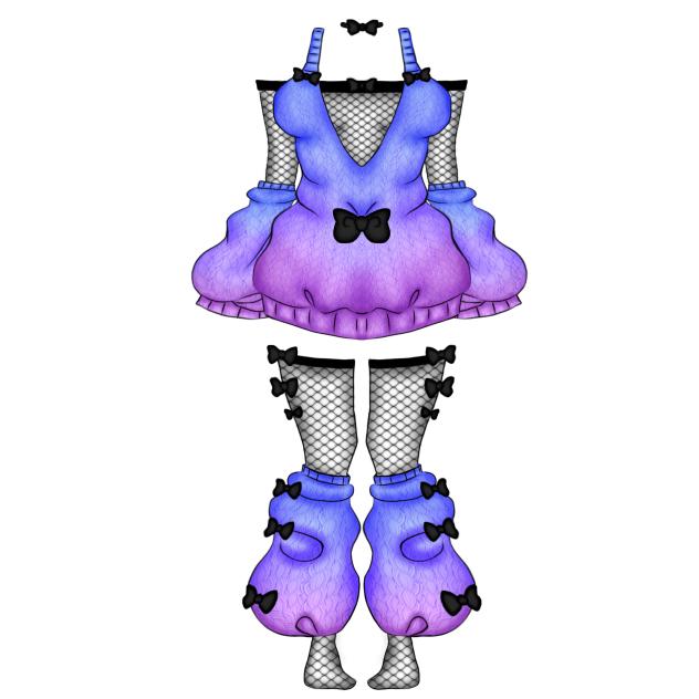 Long sweater with figured cut