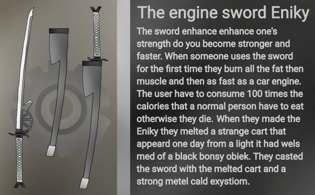 The engine sword Eniky