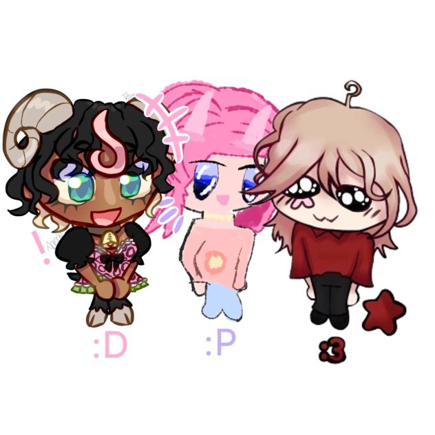 Trio art collab (ft. Puppet, Lunar)