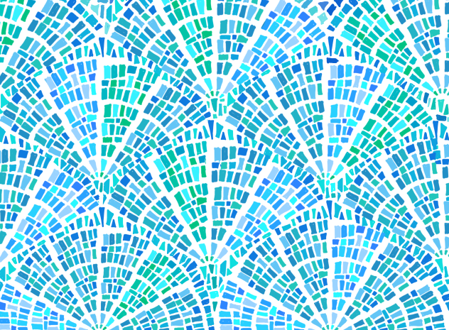 モザイクタイルの描き方 How to draw a mosaic tile - ibisPaint
