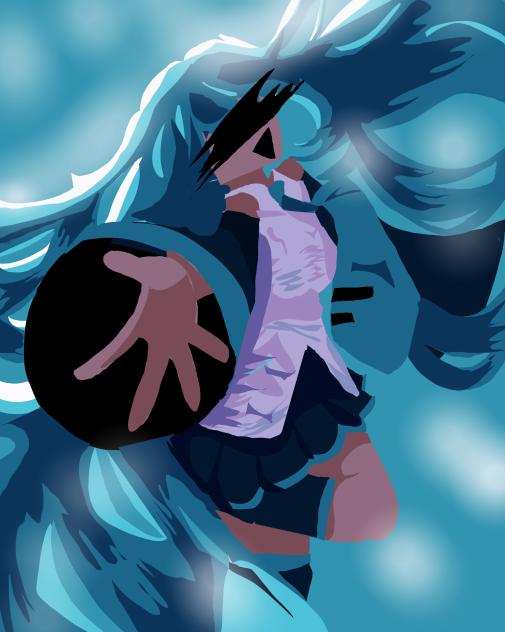 Lazy miku art