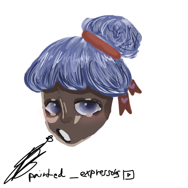 👩🏿🔵🎀