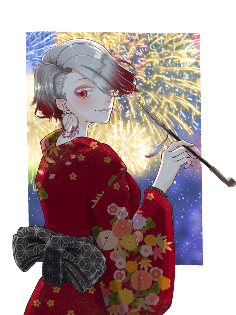 花火と浴衣