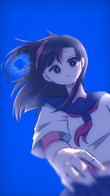 割れた