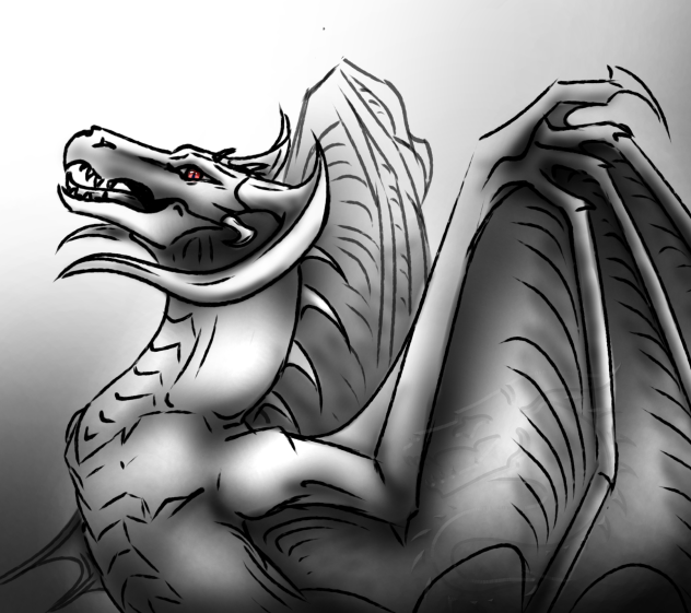 B&W dragon #2