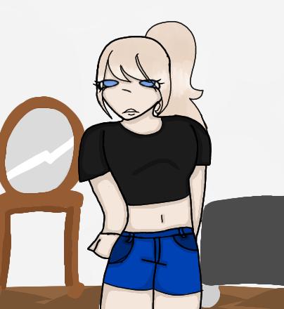 Lila in my upcoming comic 😶