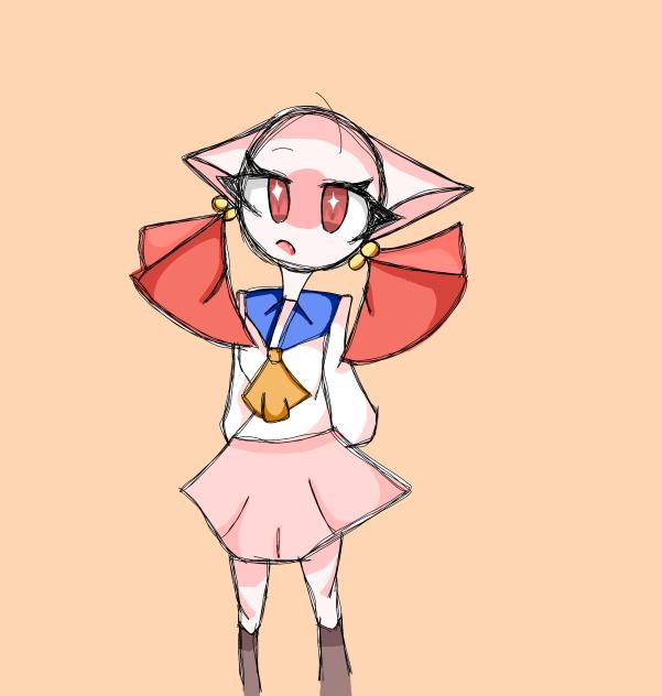 にゃポンのシルエット