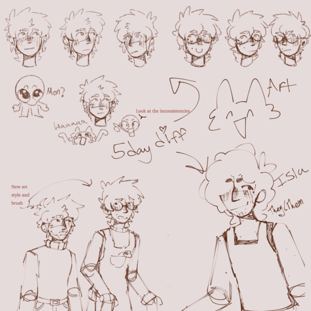 Apollo and Gunnar doodles #5