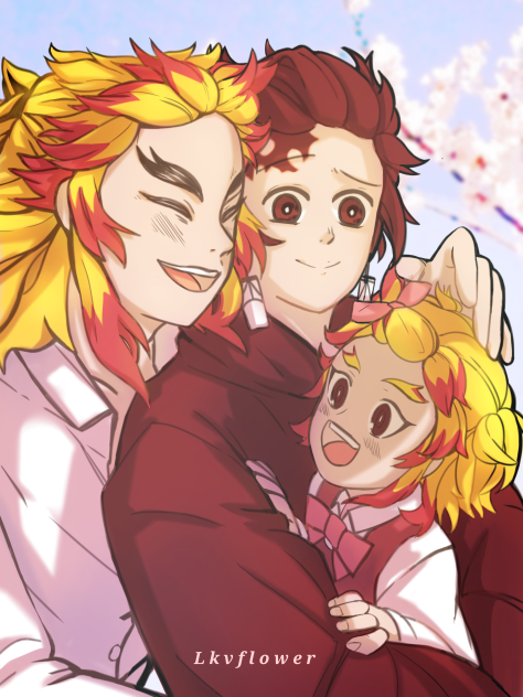 Rengoku x Tanjiro