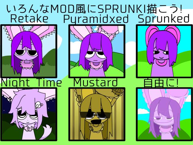 いろんなMOD風にSPRUNKIを描く！