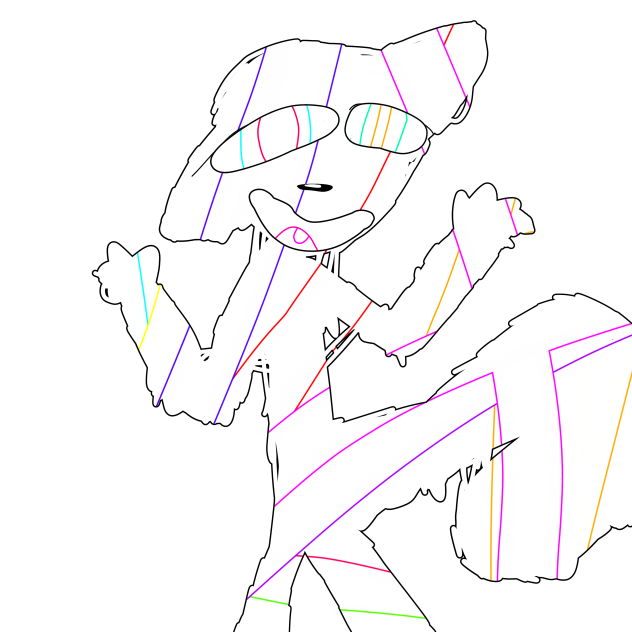 Rainbow fox l kinda rainbow l