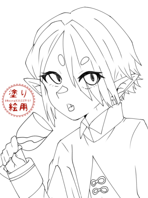 無題685　🦇🩸塗り絵