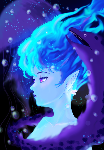 海の中