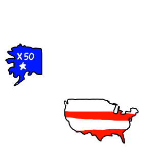 アメリカ地図フリー画像