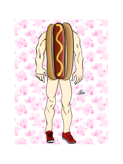 Hot dog with arms and legs