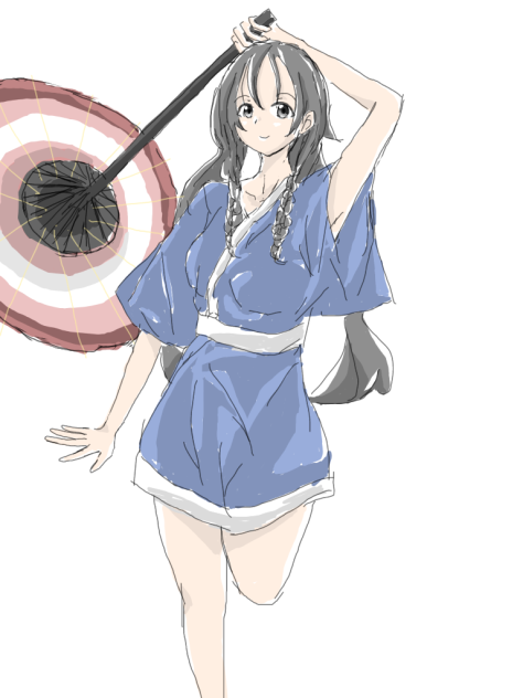 和傘女子その4