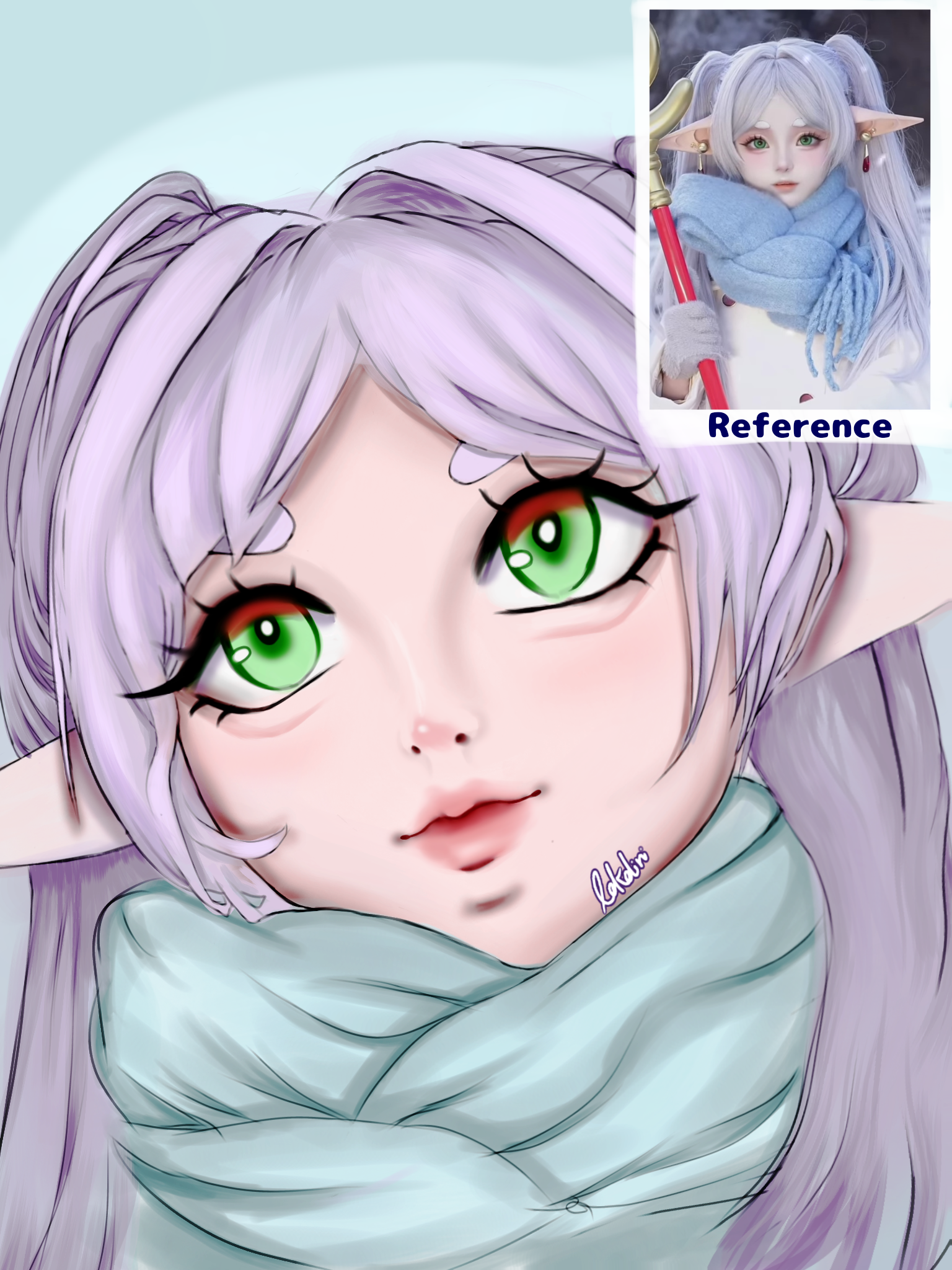 Semi realistic Frieren - ibisPaint
