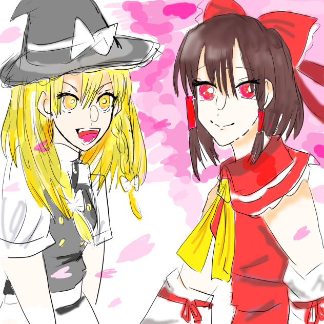 練習霊夢魔理沙