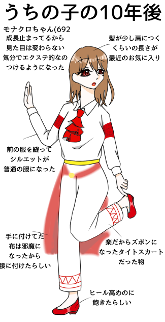 うちの子の10年後(モナクロちゃん692