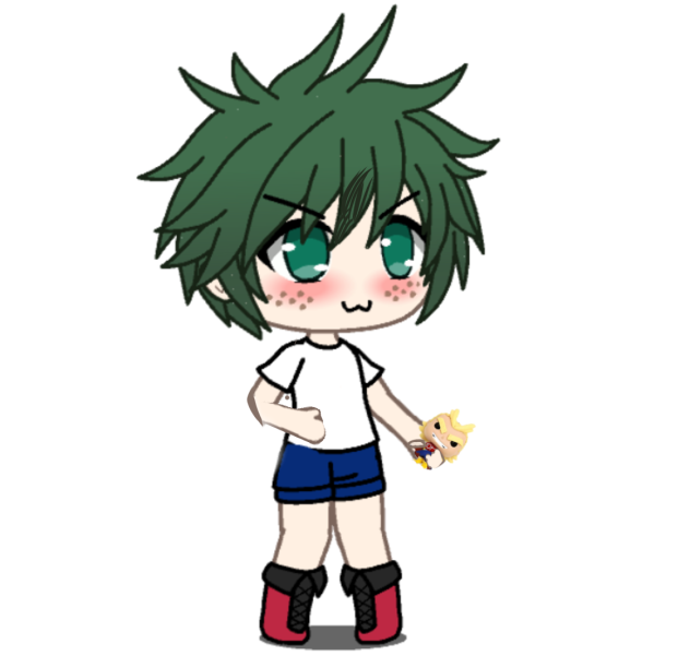Deku finds a all might keychain